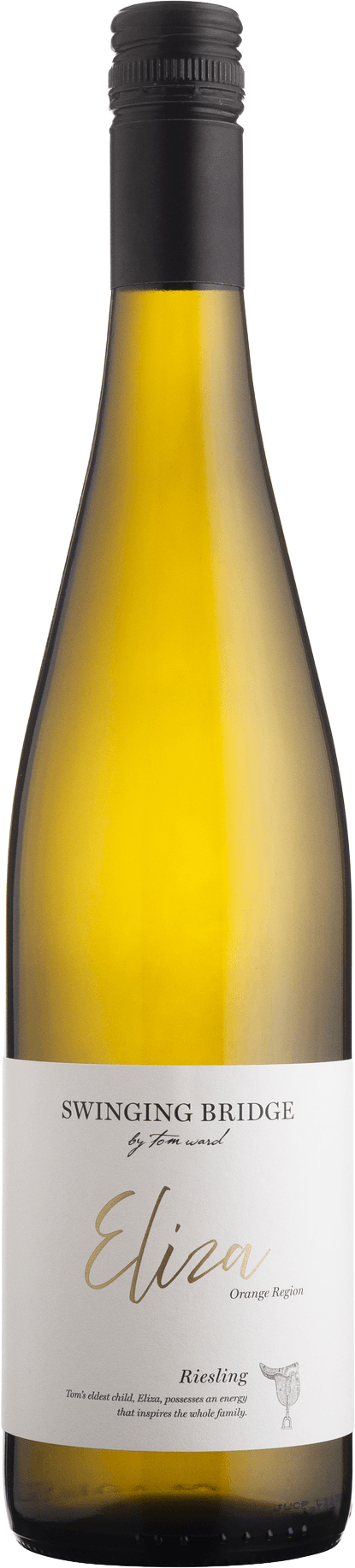 Swinging Bridge by Tom Ward Eliza Riesling 2024 bottle — Orange